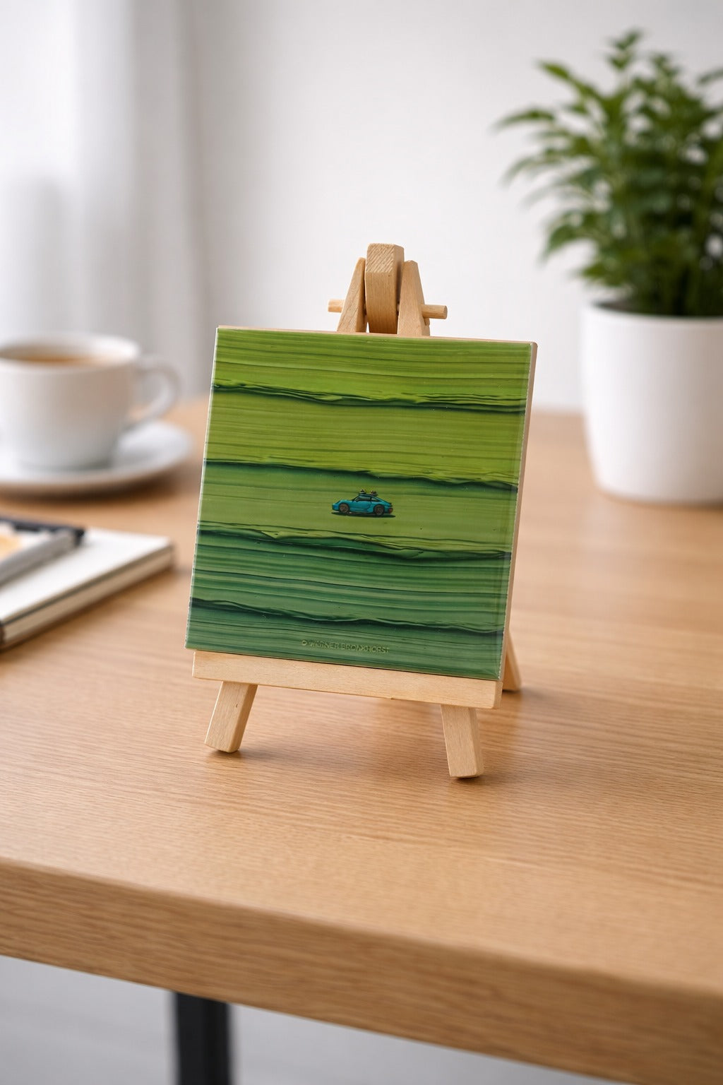 Werner Bronkhorst, Porsche Tile (Forbidden Grass Series), 2024