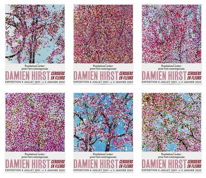Damien Hirst, The Set of 6 Foundation Cartier Cerisiers En Fleurs Cherry, 2021, print for sale from Smolensky Gallery