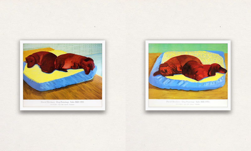 David Hockney, Dog 38 & Dog 43, 1995