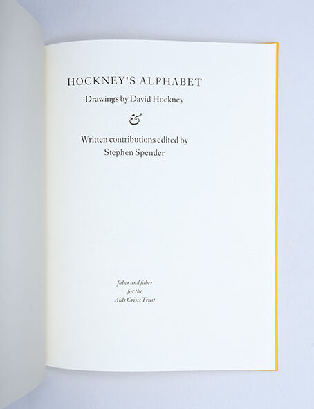 David Hockney, Hockney's Alphabet, 1991
