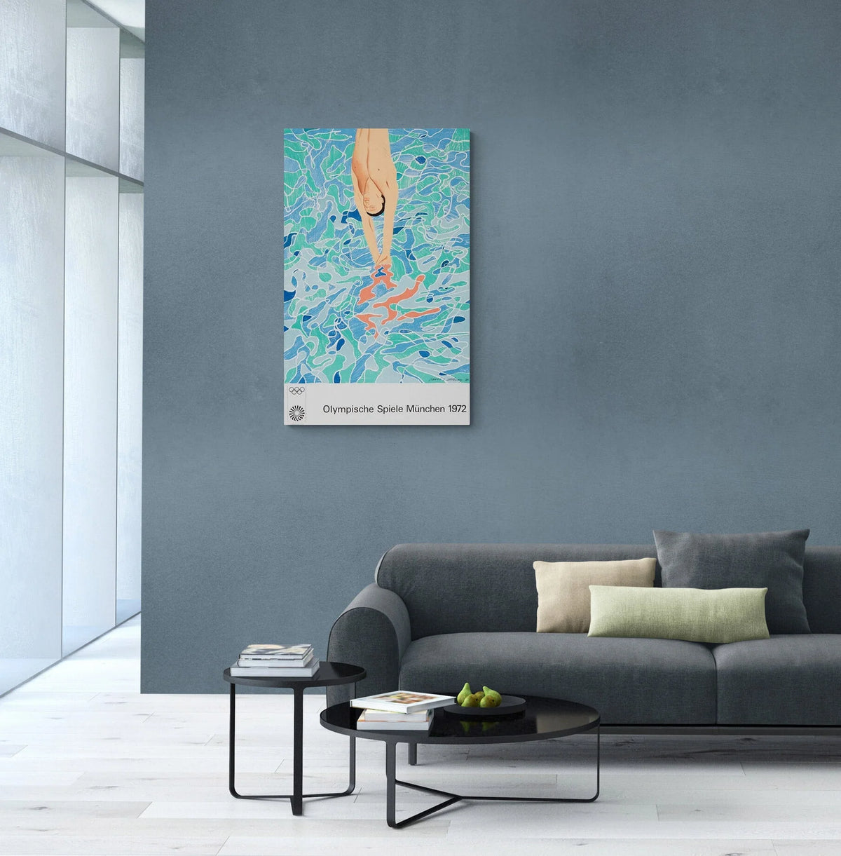 David Hockney, Munich Olympics Poster - Olympische Spiele Munchen, 1972 for sale from Smolensky Gallery