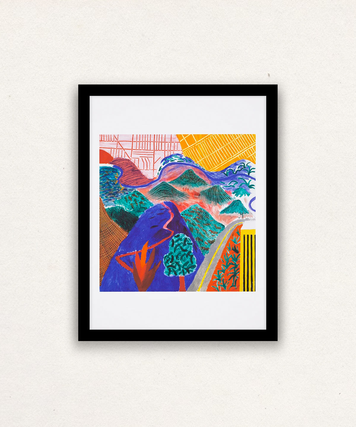 David Hockney, Outpost Drive, Hollywood 1980, 2017