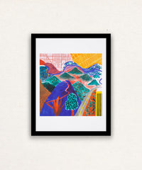 David Hockney, Outpost Drive, Hollywood 1980, 2017