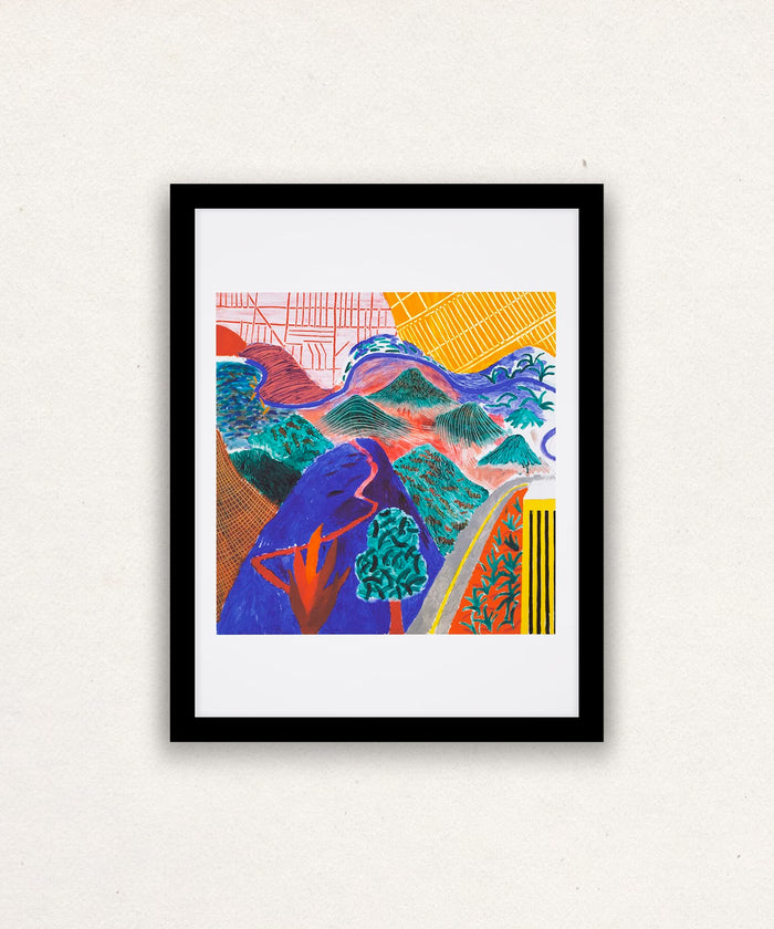 David Hockney, Outpost Drive, Hollywood 1980, 2017