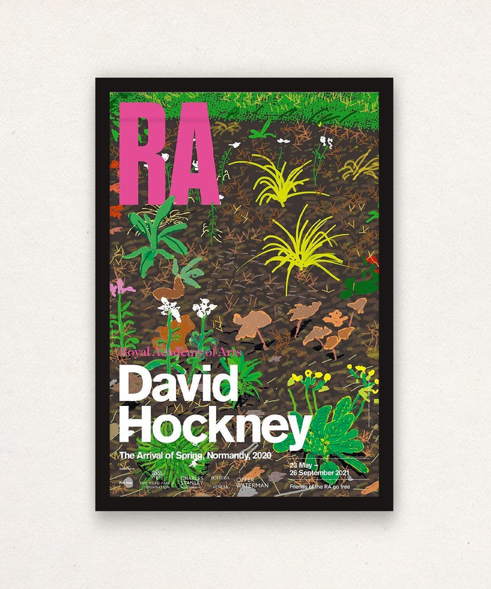 David Hockney, The Arrival of Spring, Normandy Royal Academy Exhibition Poster, 2020