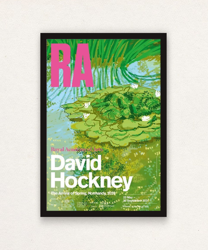 David Hockney, The Arrival of Spring, Normandy Royal Academy Exhibition Poster, 2020