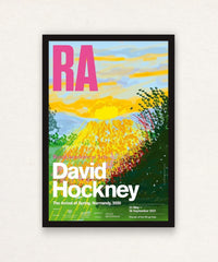 David Hockney, The Arrival of Spring, Normandy Royal Academy Exhibition Poster, 2020