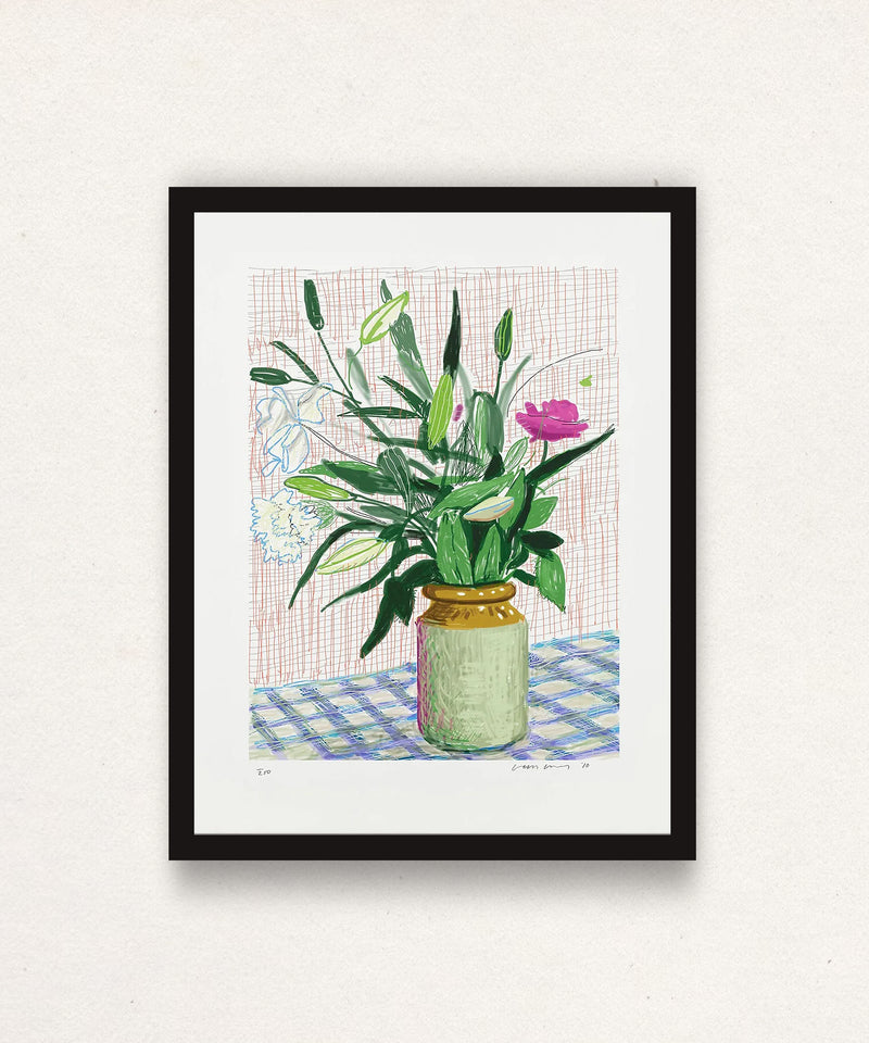 David Hockney, Untitled 516 iPad Drawing from A Bigger Book, 2016