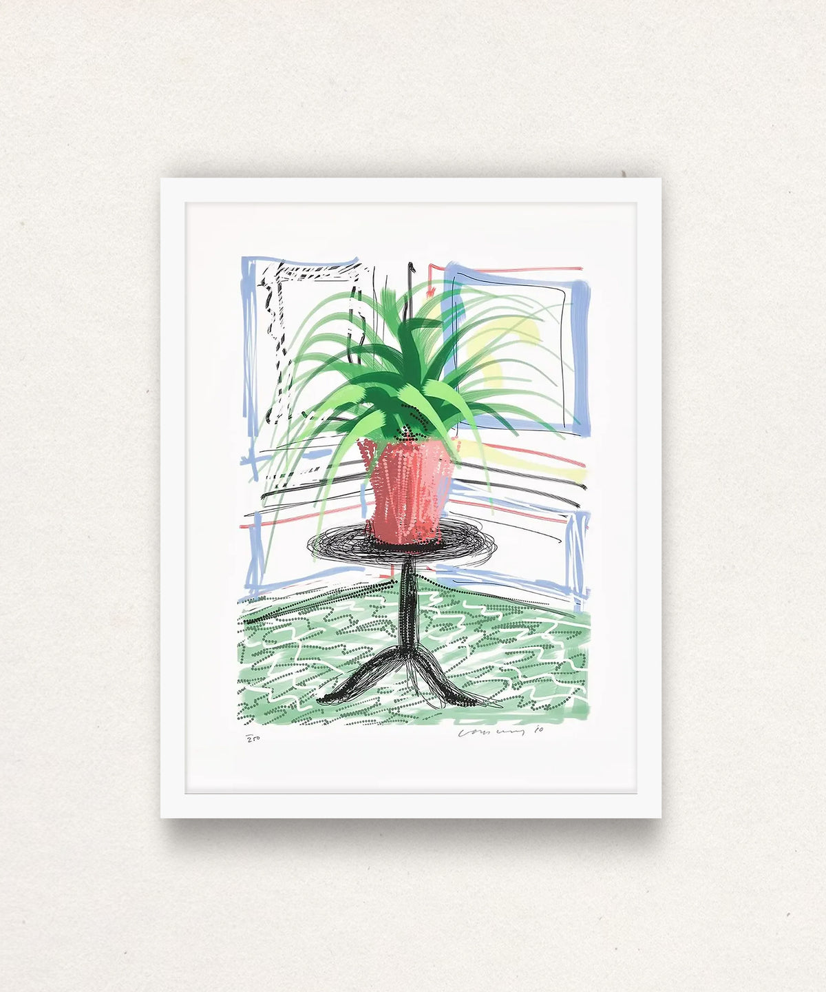 David Hockney, Untitled No. 468 iPad Drawing from A Bigger Book, 2016