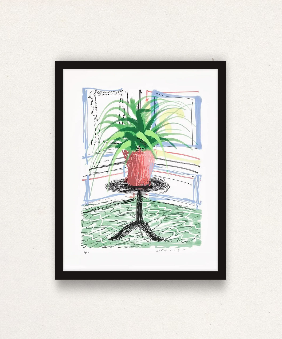 David Hockney, Untitled No. 468 iPad Drawing from A Bigger Book, 2016