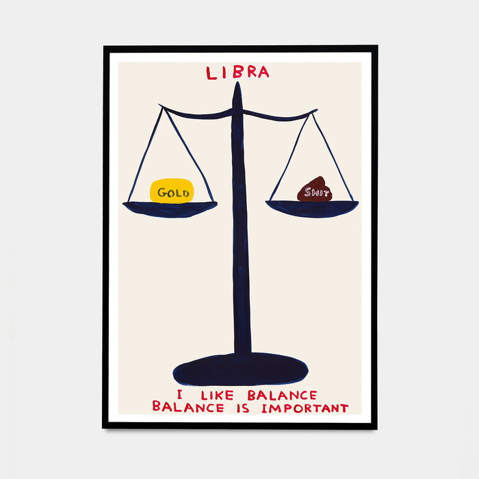 David Shrigley, Signs Of The Zodiac - Libra, 2024 contemporary art for sale from Smolensky Gallery