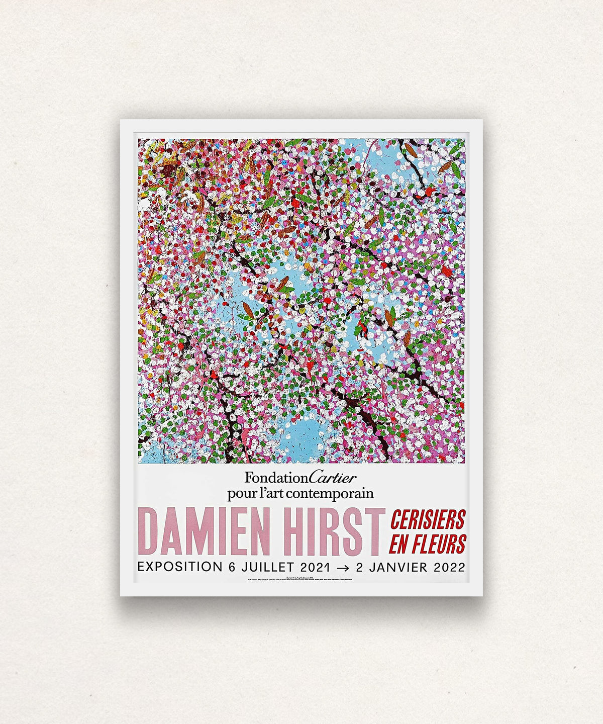 Damien Hirst, Cherry Blossoms Poster 6, 2021
