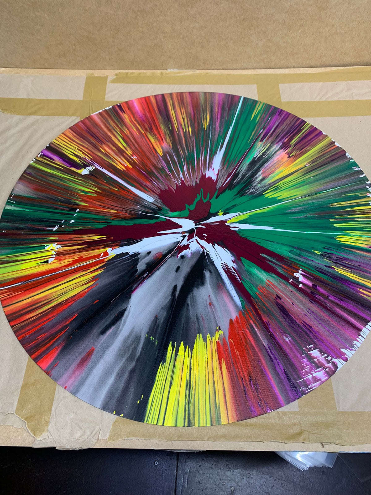 Damien Hirst, Spin Painting (Circle), 2009