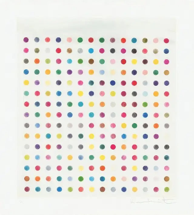 Damien Hirst, Untitled B (Spot Drawing), 2025