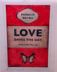 Harland Miller, Love Saves The Day (Hand Signed Poster), 2025