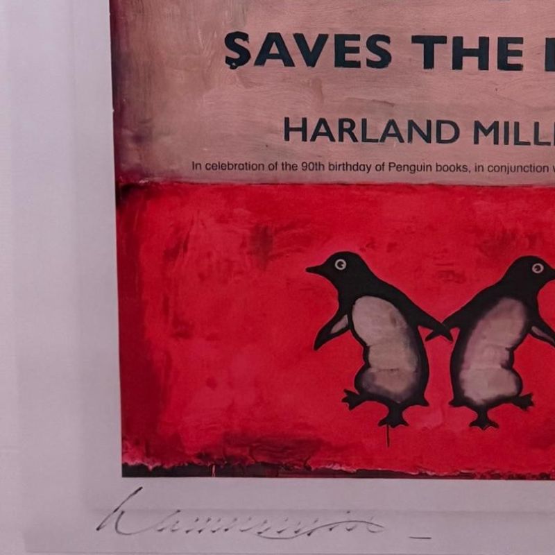 Harland Miller, Love Saves The Day (Hand Signed Poster), 2025