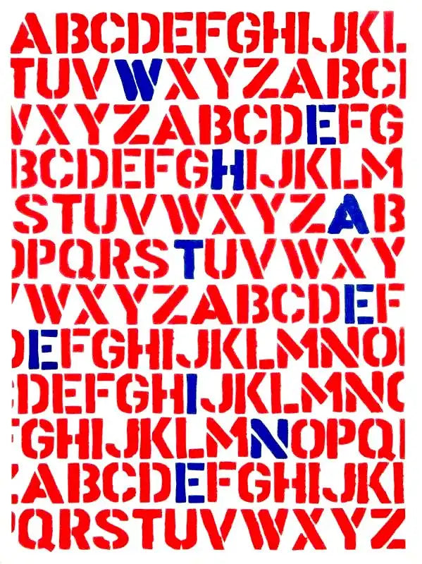 Ben Eine, We Hate Eine (Red With Reflex Blue), 2004