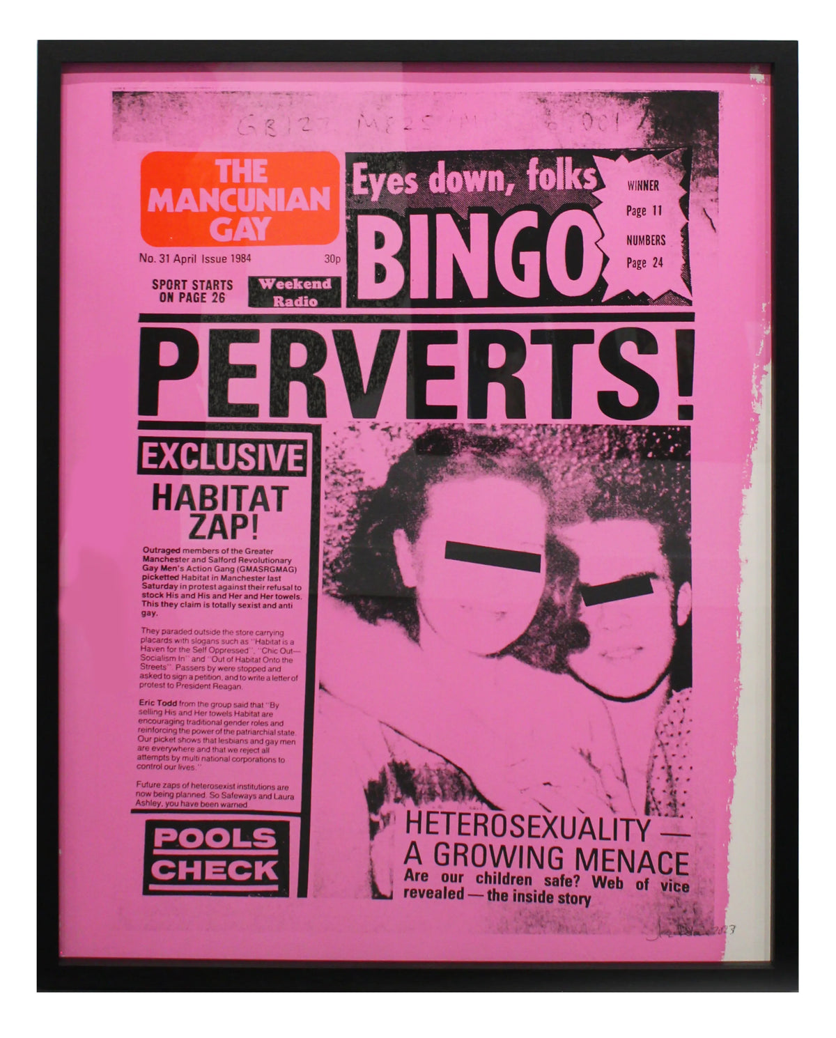 Bingo Perverts (Pink), 2023
