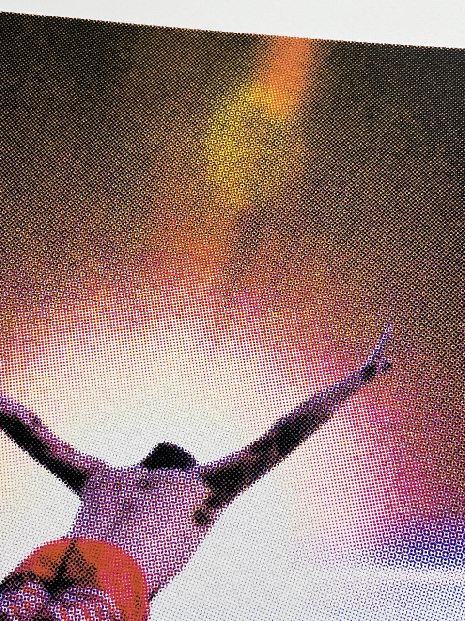 Joe Webb, Deep Dive, 2024 Surreal collage limited edition artwork by contemporary artist Joe Webb for sale, blending vintage imagery with cosmic and pop culture elements, represented by Smolensky Gallery