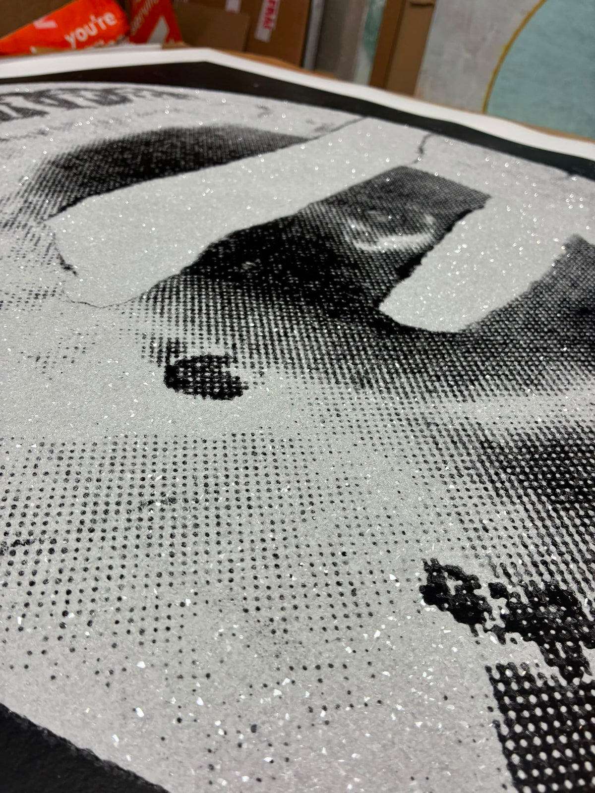 Liberty Queen  (Diamond dust, white on black (white border) Signed edition of 10, (2011)