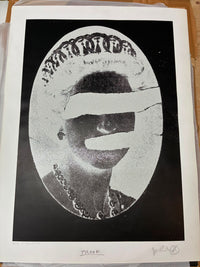 Liberty Queen  (Diamond dust, white on black (white border) Signed edition of 10, (2011)