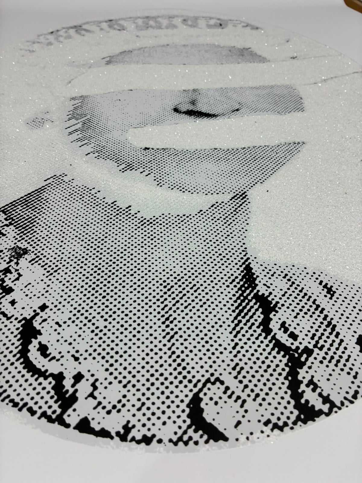 Liberty Queen,(Diamond dust, white on white) Signed edition of 2 Printers proofs (2011)