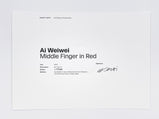 Ai Weiwei, Middle Finger (Red), 2023 - Smolensky Gallery