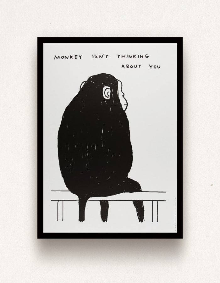 David Shrigley, Monkey Isn't Thinking About You, 2022