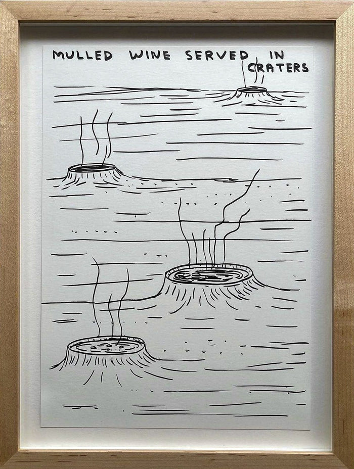 David Shrigley, Untitled (Mulled Wine Served In Craters), 2018