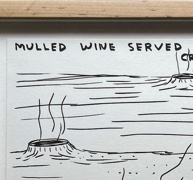 David Shrigley, Untitled (Mulled Wine Served In Craters), 2018