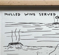 David Shrigley, Untitled (Mulled Wine Served In Craters), 2018
