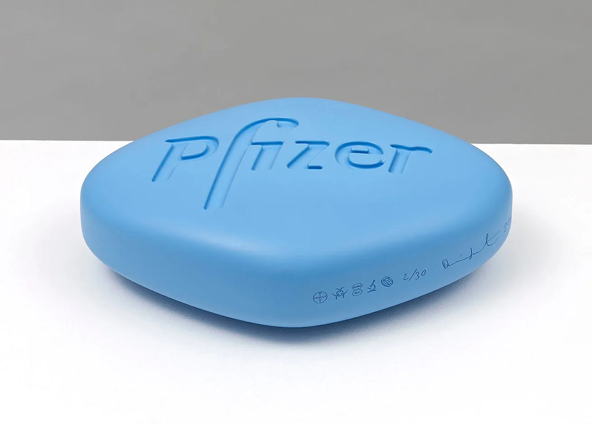 Damien Hirst, Pfizer VGR 100mg (Baby Blue), 2014