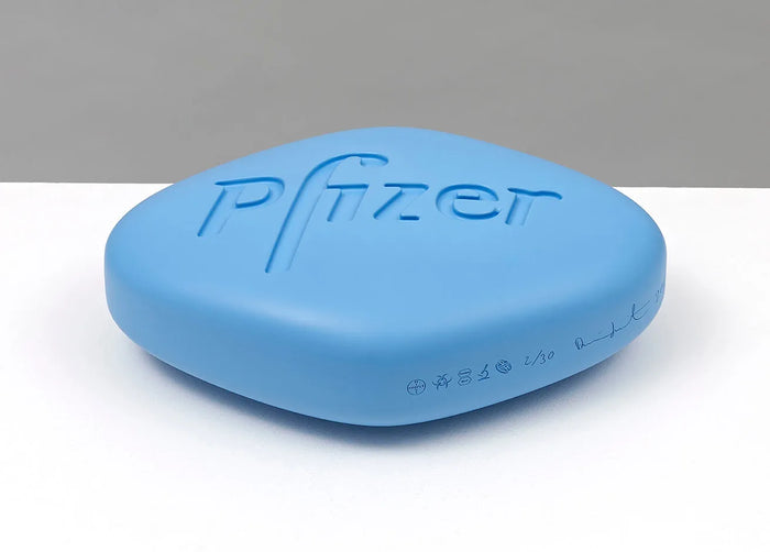 Damien Hirst, Pfizer VGR 100mg (Baby Blue), 2014-Smolensky Gallery