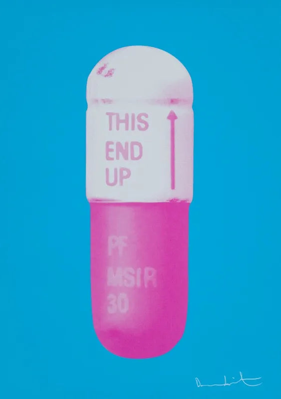 Damien Hirst, The Cure - Vivid/Blue Pink/Candy Floss Pink, 2014-Smolensky Gallery