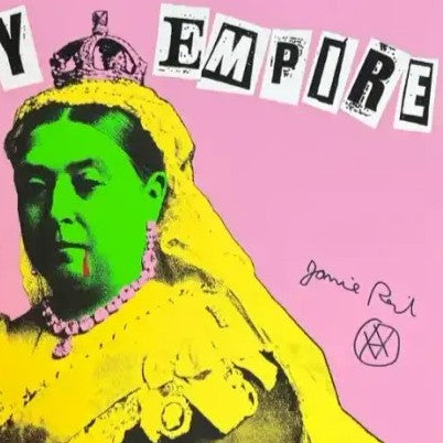 Jamie Reid, Bloody Empire (Pink), 2022