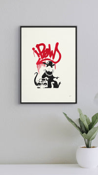 Banksy, Gangsta Rat , (Unsigned), 2004