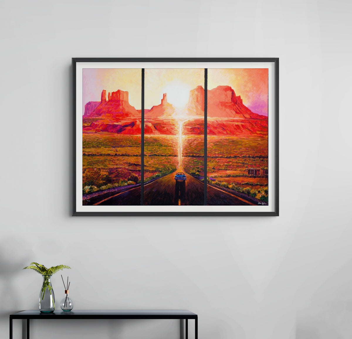 Bob Dylan, Sunset in Monument Valley, from The Retrospectrum Collection (Triptych), 2022
