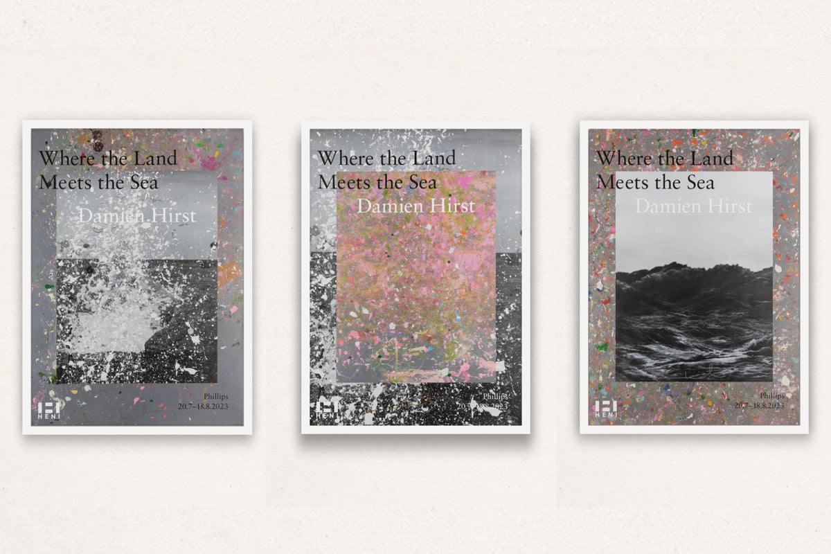 Damien Hirst, Where the Land Meets the Sea (Signed) (Set of 3), 2023