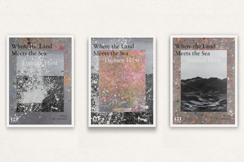 Damien Hirst, Where the Land Meets the Sea (Signed) (Set of 3), 2023