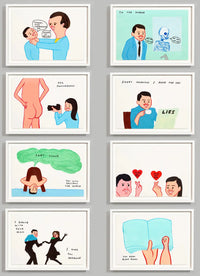 David Shrigley + Joan Cornellà Vote (Set of 8) - Smolensky Gallery