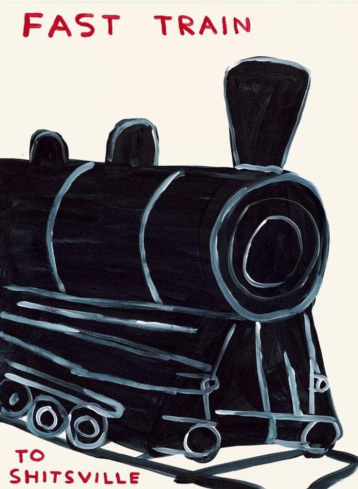 David Shrigley, Fast Train to Shitsville, 2021
