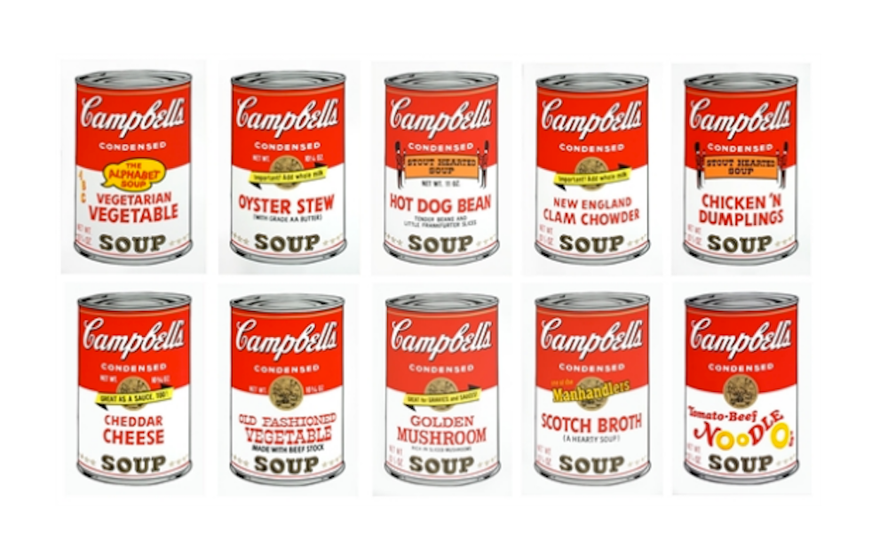 Sunday B. Morning (Andy Warhol), Campbells Soup (Portfolio Of 10)
