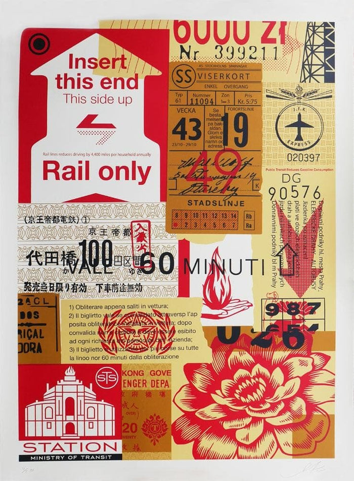 Shepard Fairey, Station to Station 1 (Printer's Proof), 2013