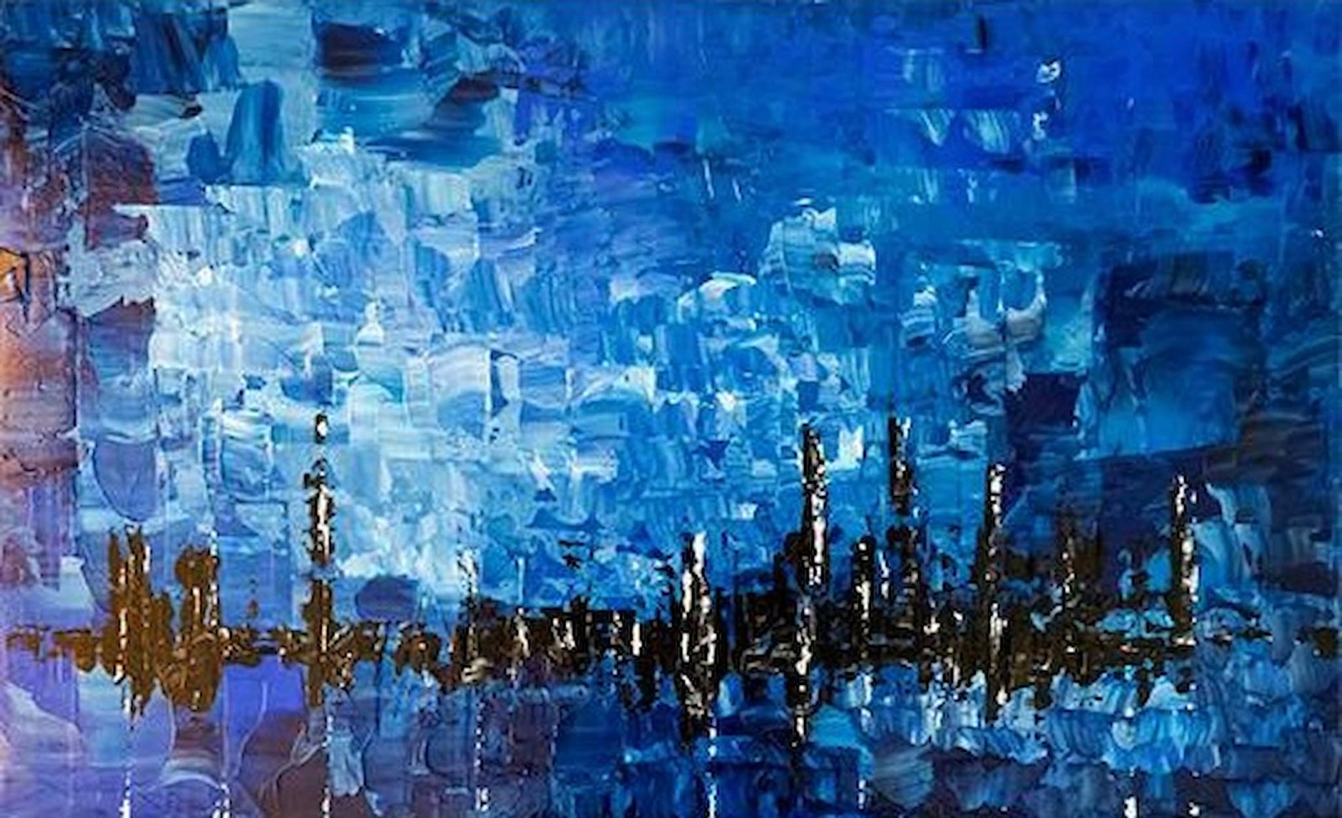 Blue Skyline - Smolensky Gallery