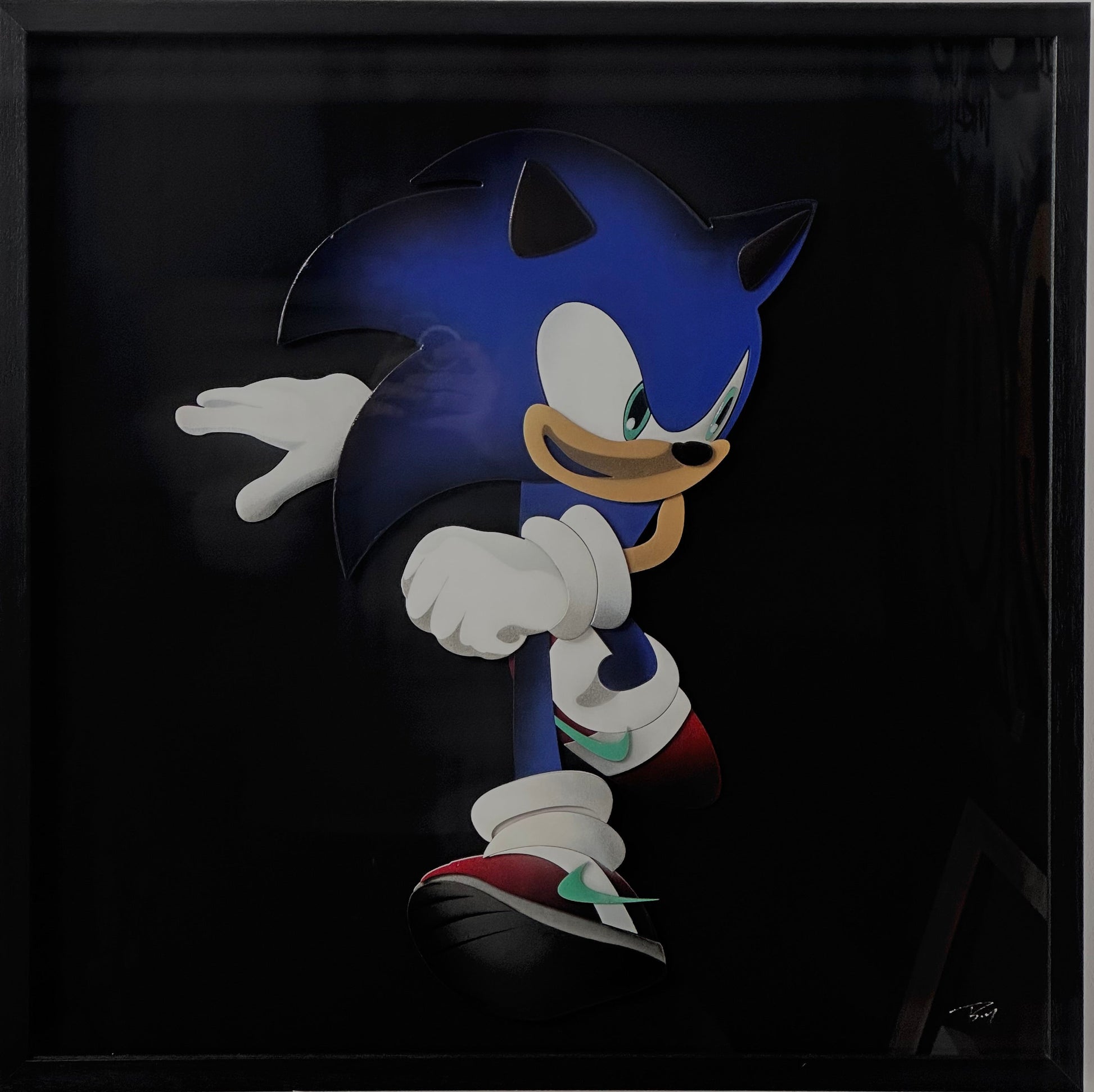 Sonic swoosh deepest black edition - Smolensky Gallery