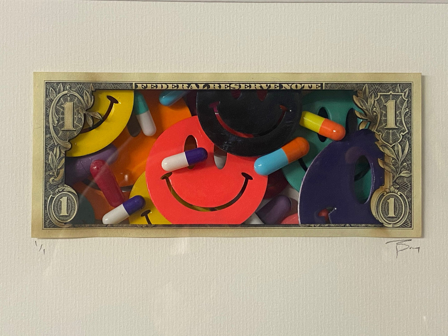 One dollar note, pills and thrills #2 edition - Smolensky Gallery
