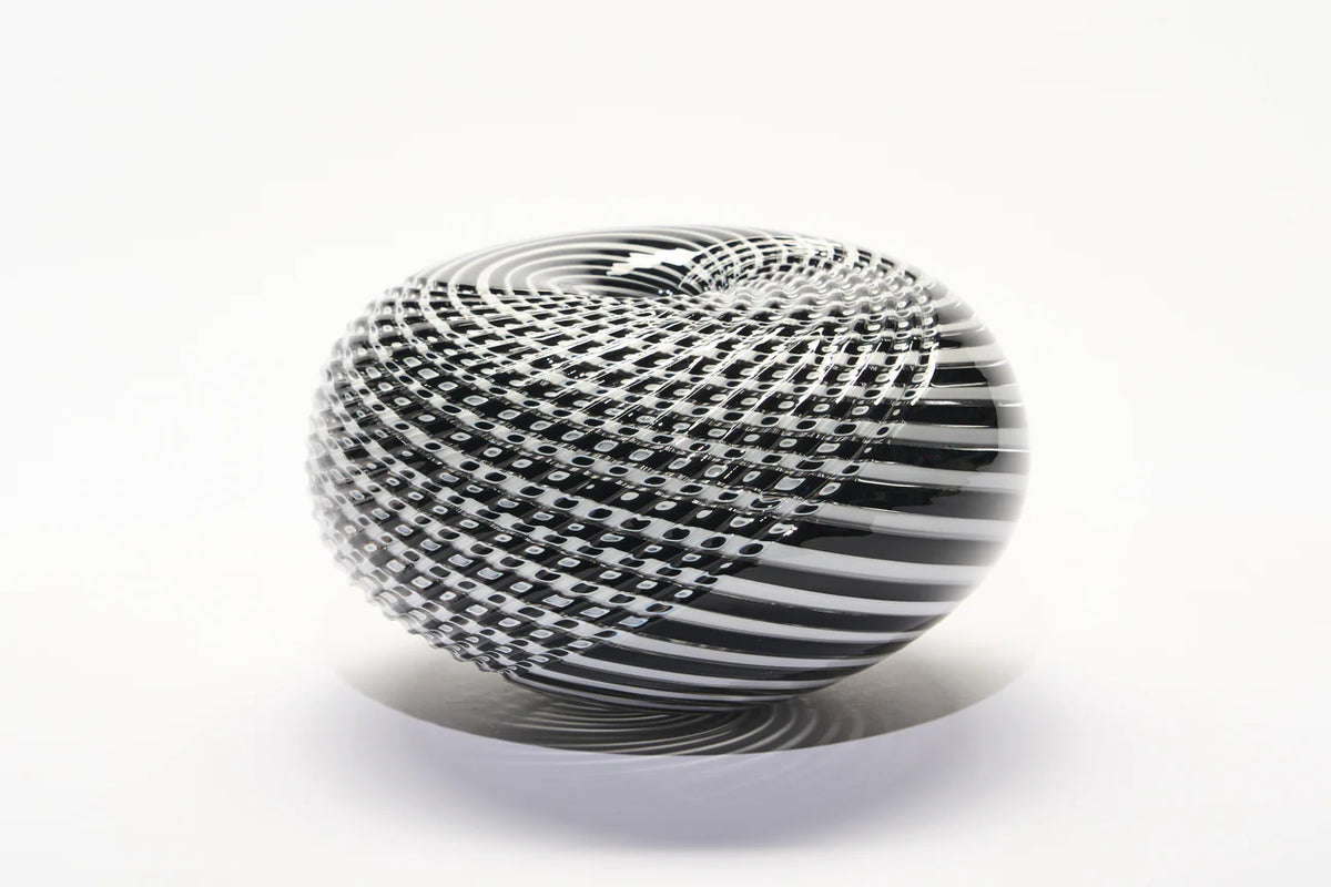 GATHER | Black and White Medium Half Cut Woven - Smolensky Gallery