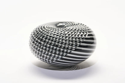 GATHER | Black and White Medium Half Cut Woven - Smolensky Gallery