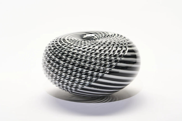 GATHER | Black and White Medium Half Cut Woven - Smolensky Gallery