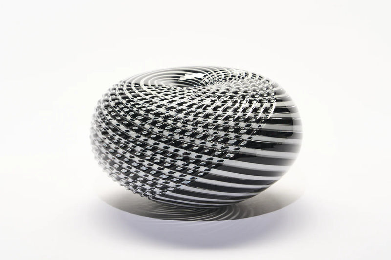 GATHER | Black and White Medium Half Cut Woven - Smolensky Gallery